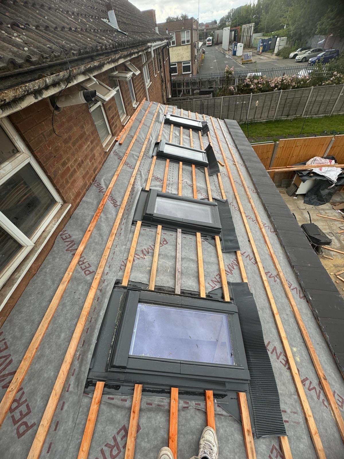 Multi-Unit Velux Roof Window Structural Setup